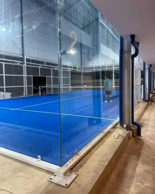 Glass wall of padel court 2